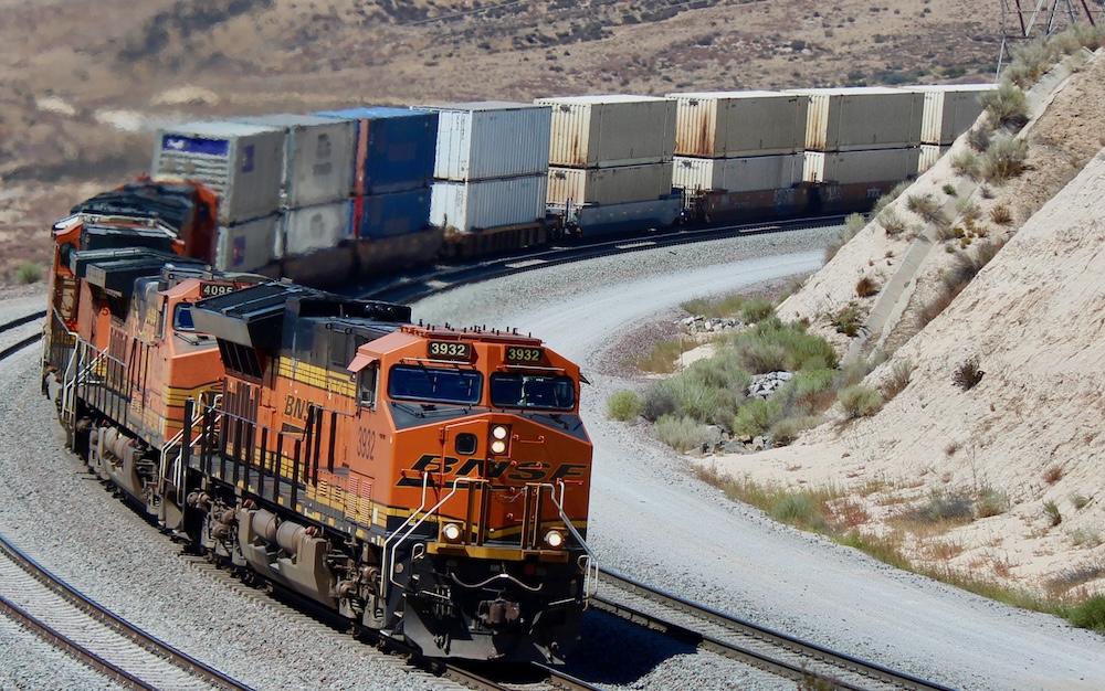 BNSF Freight Train on Cajon Pass